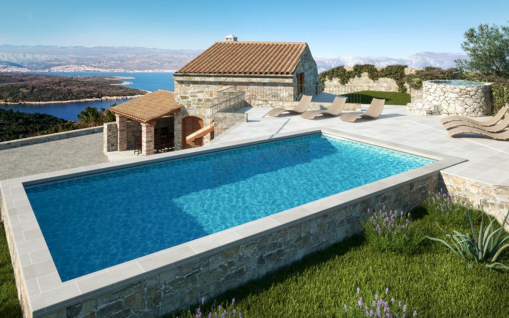 Villa Cima Vrbnik  Buitenkant foto